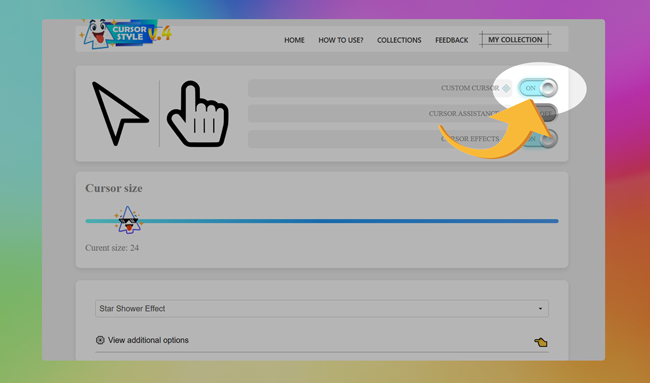 Enable or disable extension